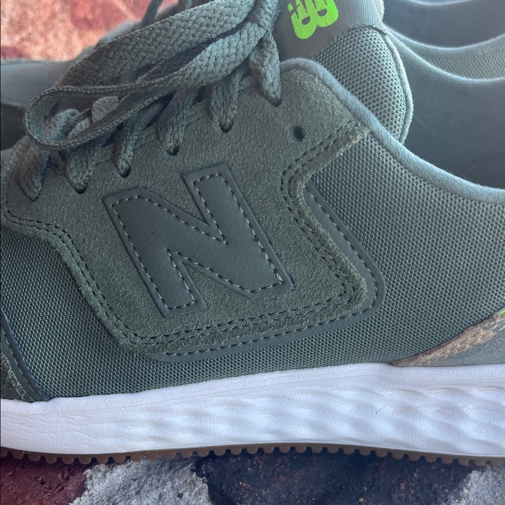 New Balance Olive Sneakers with Neon Highlights Fresh Foam x70 - Picture 2 of 10